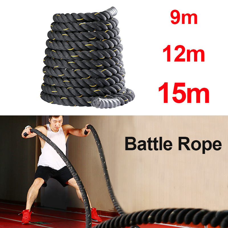 전문가용 9M/12M/15M 배틀 로프, 고강도 크로스 - Crossfit No Equipment 리뷰 및 가격